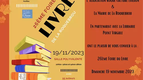 Dimanche 19 novembre 2023. Salon du livre de Laroquebrou (Cantal). Manuel Rispal a dédicacé ses livres