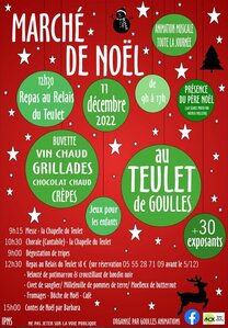 Dédicaces de Manuel Rispal le dimanche 11 décembre 2022 au marché de Noël du Teulet de Goulles (Corrèze)