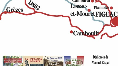 Livernon (Lot). — Dédicaces de Manuel Rispal à la journée du livre, dimanche 15 mai 2022