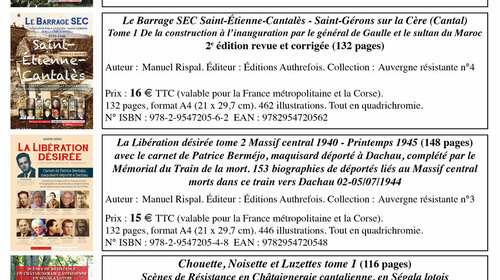 Dimanche 24 juillet 2022. — Dédicaces de Manuel Rispal au Salon du livre de Super-Besse